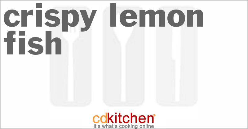 Crispy Lemon Fish - CDKitchen.com