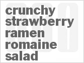 recipe for crunchy strawberry ramen romaine salad