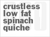 recipe for microwave crustless low fat spinach quiche