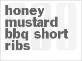 recipe for honey mustard bbq short ribs