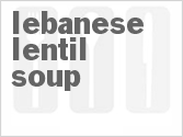 recipe for lebanese lentil soup