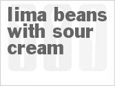 recipe for lima beans with sour cream