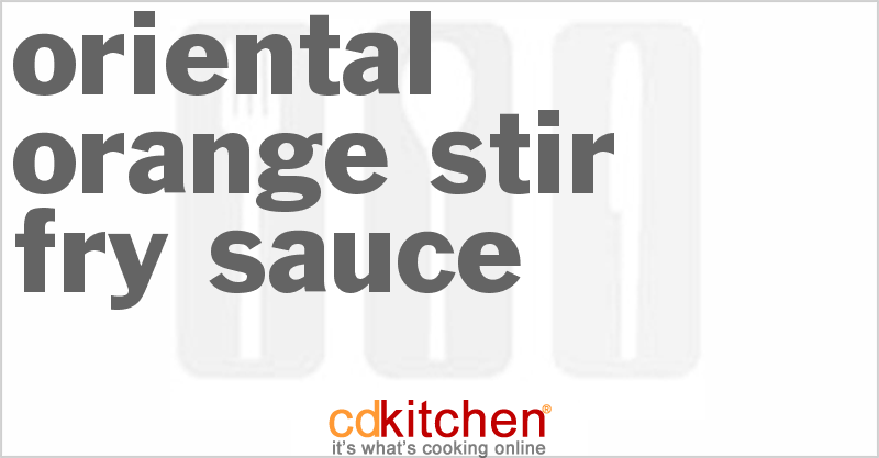 Asian Orange Stir-Fry Sauce Recipe | CDKitchen.com