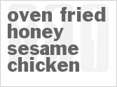 recipe for oven-fried honey sesame chicken