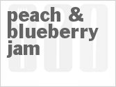 recipe for peach & blueberry jam