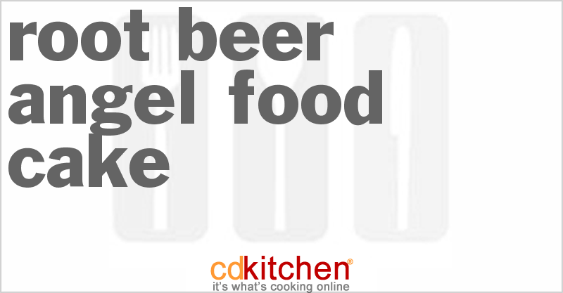 Root Beer Angel Food Cake - CDKitchen.com