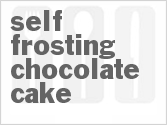 recipe for self-frosting chocolate cake