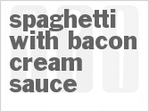 recipe for spaghetti with bacon cream sauce