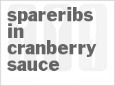 recipe for spareribs in cranberry sauce