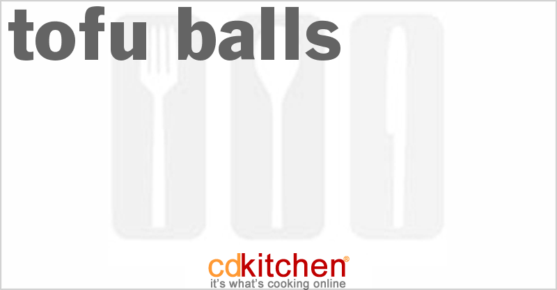 Tofu Balls - CDKitchen.com