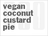 recipe for vegan coconut custard pie