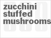 recipe for zucchini stuffed mushrooms