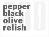Pepper Black Olive Relish