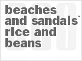 recipe for beaches and sandals' rice and beans