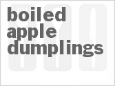 recipe for boiled apple dumplings