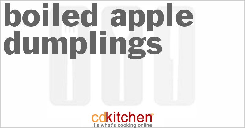 Boiled Apple Dumplings - CDKitchen.com