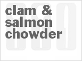 recipe for clam & salmon chowder