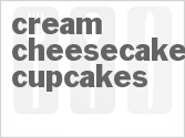 recipe for cream cheesecake cupcakes