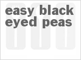 recipe for easy black-eyed peas