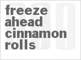 recipe for freeze ahead cinnamon rolls