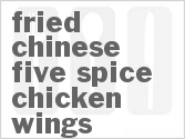 recipe for fried chinese five spice chicken wings