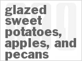recipe for glazed sweet potatoes, apples, and pecans