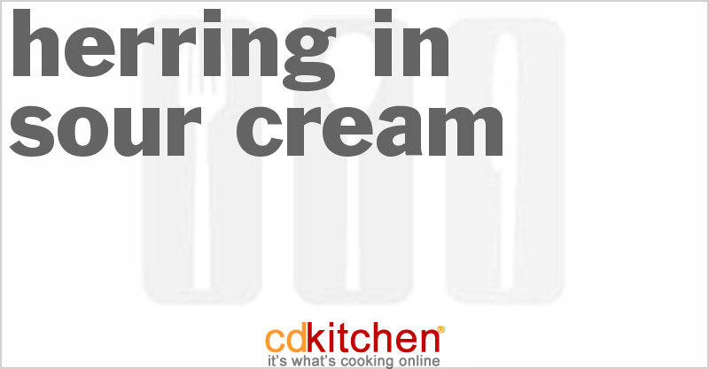 Herring In Sour Cream - CDKitchen.com