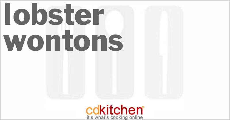Lobster Wontons - CDKitchen.com