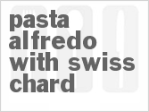 recipe for pasta alfredo with swiss chard