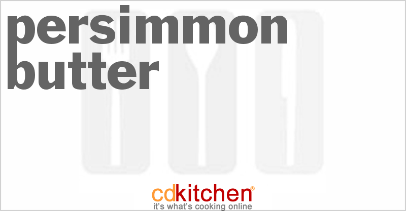 Persimmon Butter - CDKitchen.com