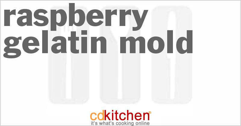 Raspberry Gelatin Mold - CDKitchen.com