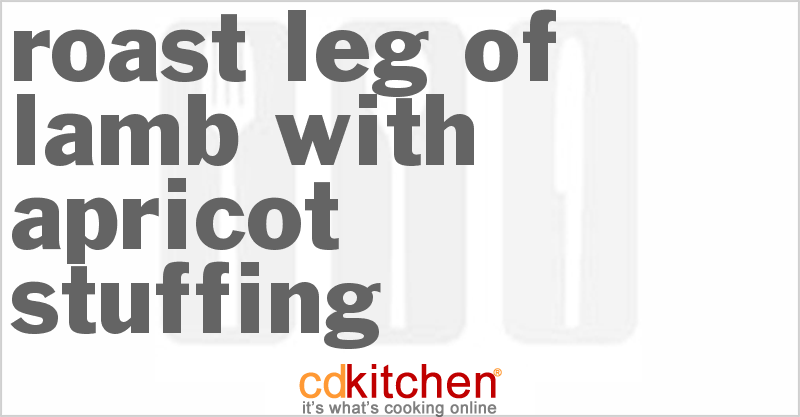 Roast Leg of Lamb with Apricot Stuffing Recipe | CDKitchen.com
