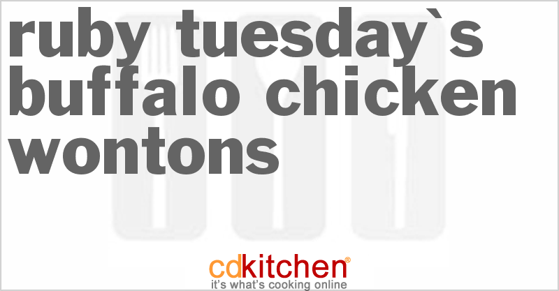 Ruby Tuesday's Buffalo Chicken Wontons - CDKitchen.com