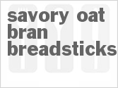 recipe for savory oat bran breadsticks