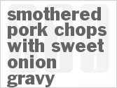 recipe for slow cooker smothered pork chops with sweet onion gravy