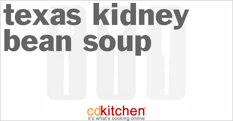 Texas Kidney Bean Soup - CDKitchen.com