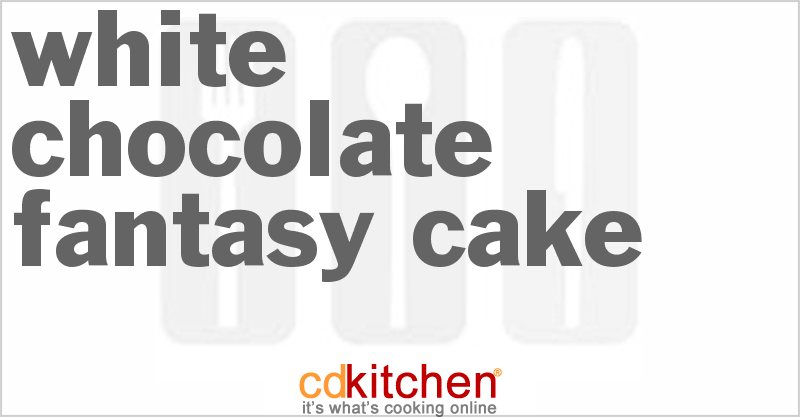 White Chocolate Fantasy Cake - CDKitchen.com