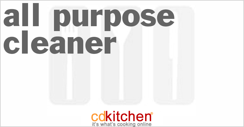 All-Purpose Cleaner - CDKitchen.com