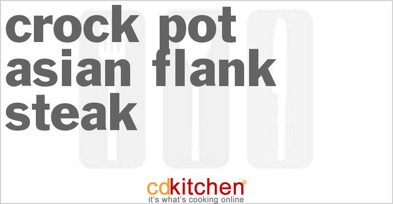 Asian Flank Steak - CDKitchen.com