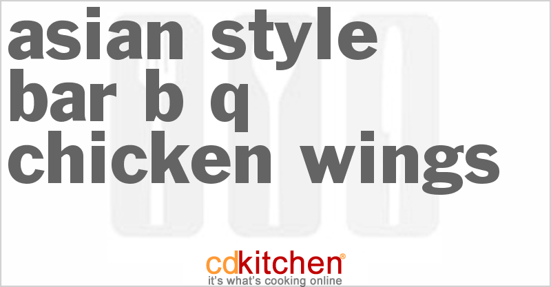 Asian-Style Bar-B-Q Chicken Wings - CDKitchen.com
