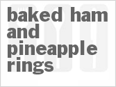 recipe for baked ham and pineapple rings