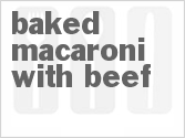 recipe for baked macaroni with beef