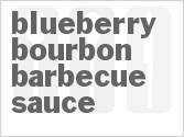 recipe for blueberry-bourbon barbecue sauce
