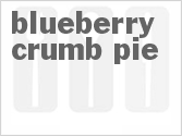 recipe for blueberry crumb pie
