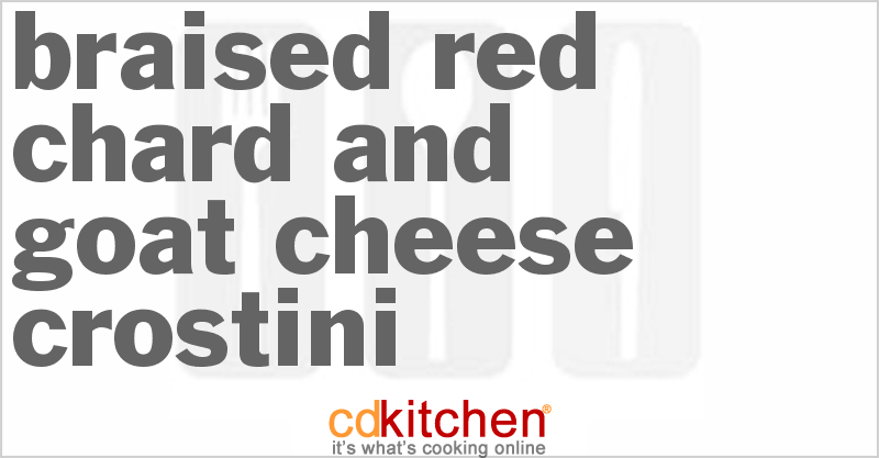 Braised Red Chard and Goat Cheese Crostini - CDKitchen.com