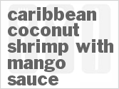 recipe for caribbean coconut shrimp  with mango sauce