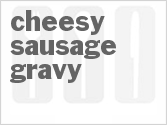 recipe for slow cooker cheesy sausage gravy and biscuits