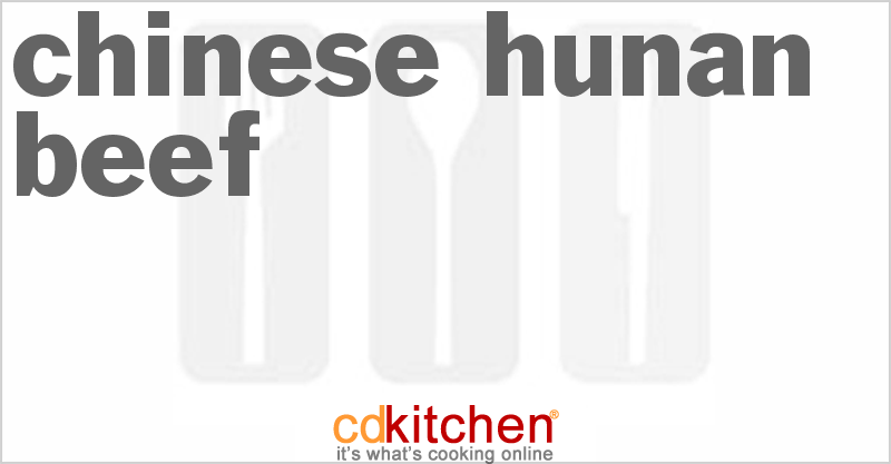 Chinese Hunan Beef - CDKitchen.com
