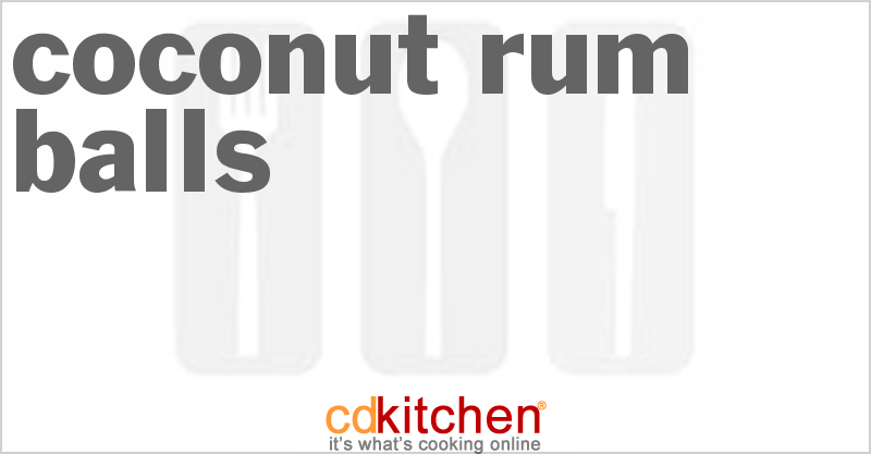 Coconut-Rum Balls - CDKitchen.com