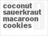 recipe for coconut sauerkraut macaroon cookies